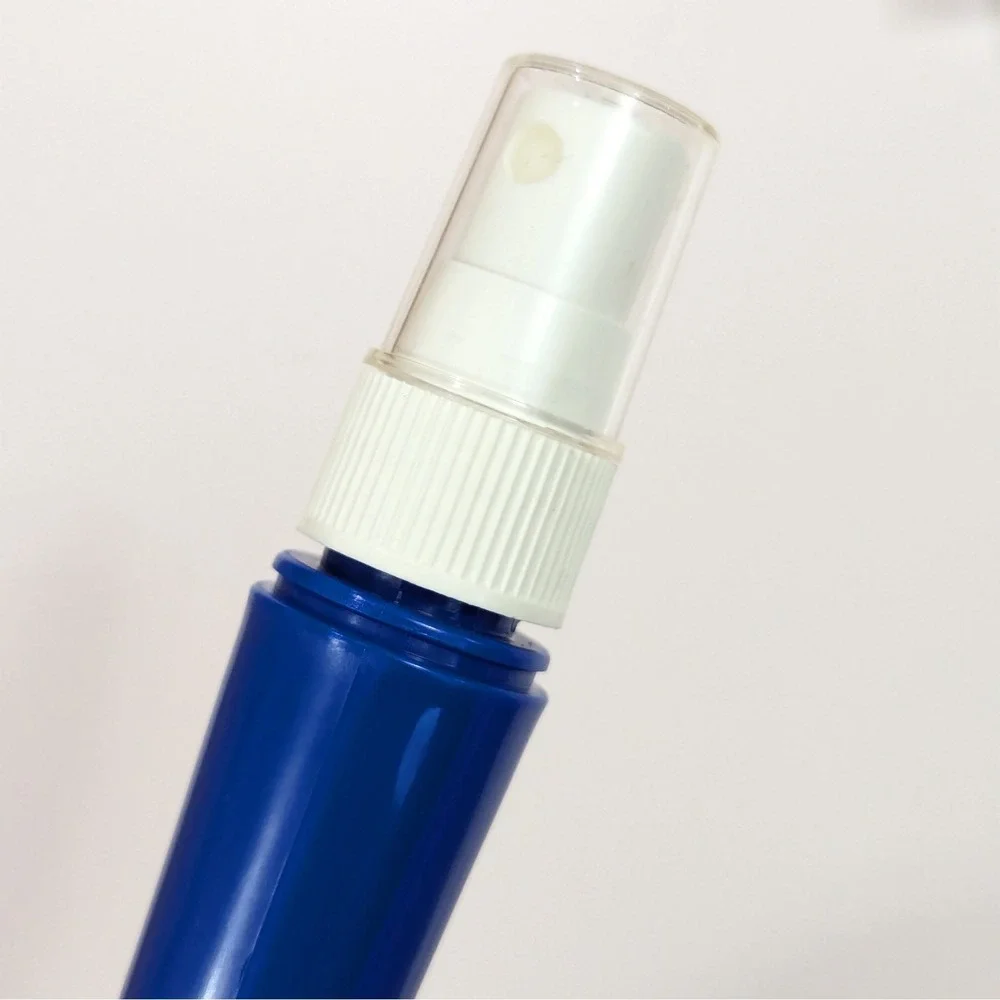 Vintage MEBCO Blue Twice Dipped Wide Tooth Hair Comb w/Spray Bottle Handle